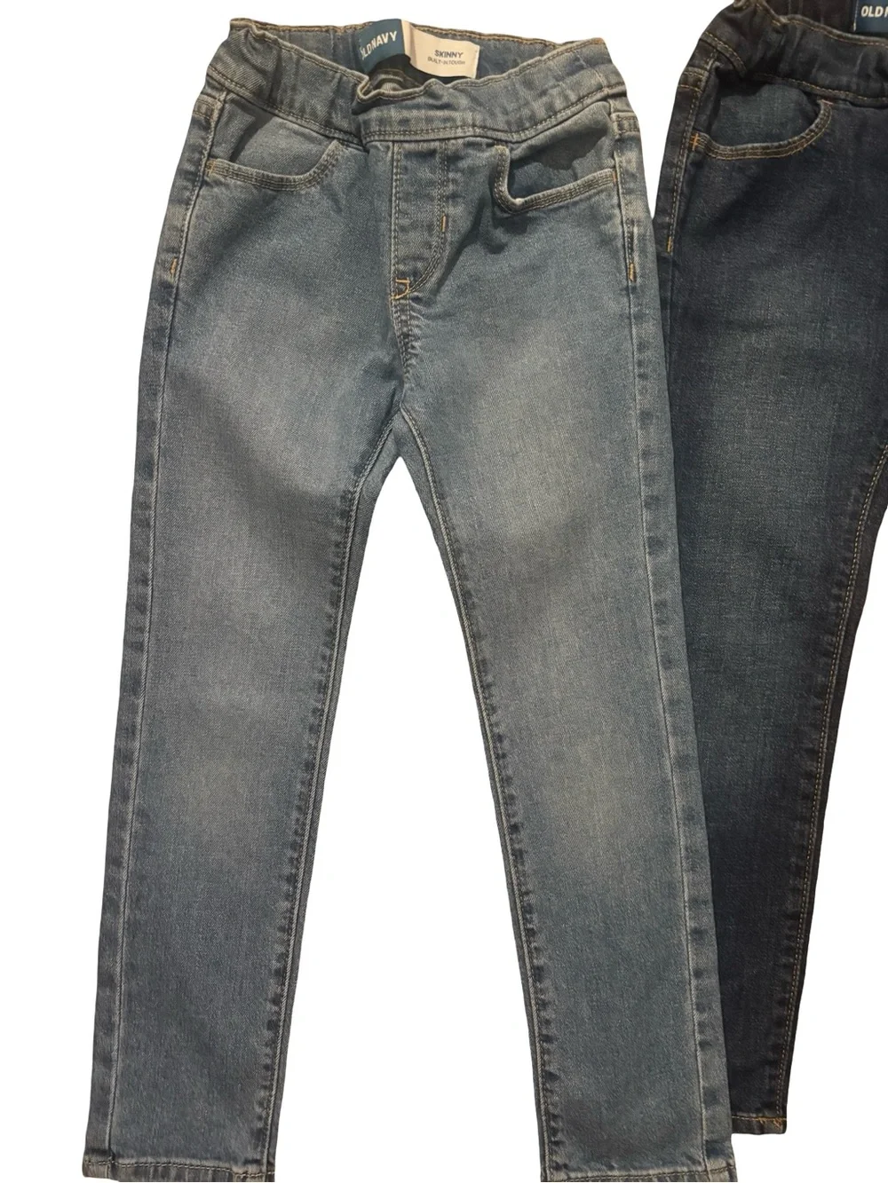 Old Navy Two-Tone Kids Jeans in Light Blue and Dark Blue